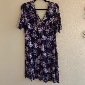 Motherhood Maternity V-Neck Knee Length Dress